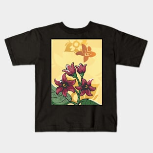 Tropical Floral Design Kids T-Shirt